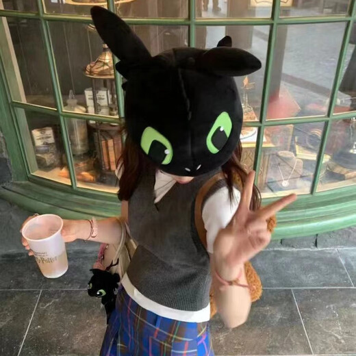 Pengxuan Toothless Hat Universal Studios Dragon Master Gloves Couple Travel Photo Props 2024 Four Seasons New Toothless