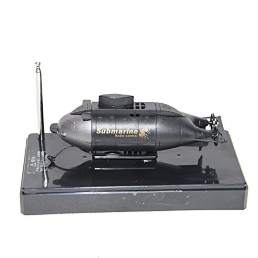 STRONG MONKEY wireless mini submarine fish tank remote control ship nuclear submarine electric aircraft carrier-Silver gray