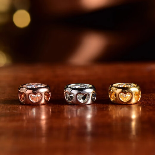 Fat Donglai's same 18K gold pendant single pendant Moissanite bubble small fresh temperament clavicle pendant DIY K yellow-1 carat bubble pendant