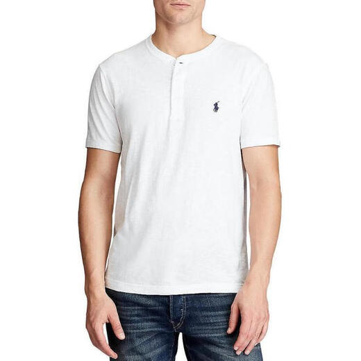 Polo Ralph Lauren summer short-sleeved T-shirt men's sweater pony embroidered henley shirt men's summer wear Valentine's Day gift Cruise nvy S (bust 88.9-94 cm)