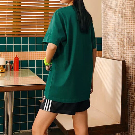 阿迪达斯短袖男装女装 2023新款健身跑步透气运动服情侣款舒适休闲圆领t恤 IP3886 XL