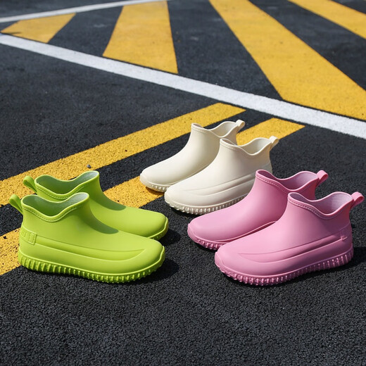 Shurong Neue modische Regenstiefel für Frauen kurze Röhrenregen Außen Außen tragen