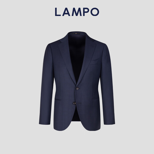 Blue Leopard (LAMPO) all season men's business suit top dark blue jacquard wool slim fit suit dark blue 52 (175/104) C