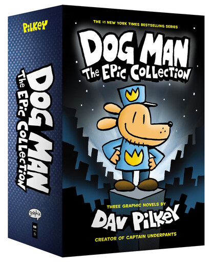 Micro flaws, mind careful shooting, learn the music, Detective Dog Set 1-3, imported from the original English version, genuine children's comic book Dog Man (7-12 years old)