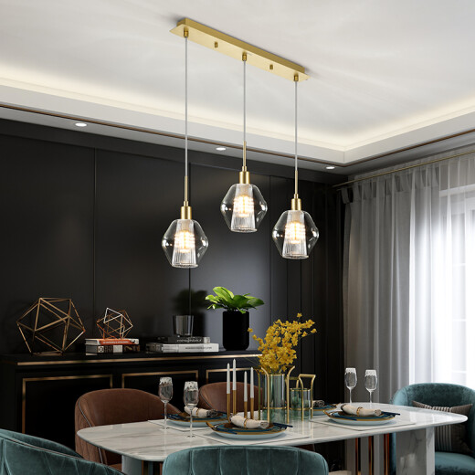 OPPLE post-modern chandelier living room lighting simple dining room bedroom atmospheric Nordic molecular lamp Dora gold 3 heads