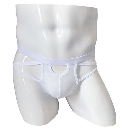 Sexy Men's Thong Sexy Underwear Mesh Transparent Buttocks Personalized Underwear Gay Men Black 100-160Jin Jin=0.5kg Inner Wear