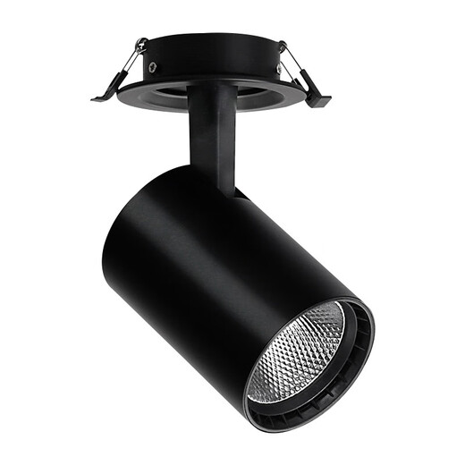 Yijixiguang LED embedded spotlights with adjustable angles, ceiling lights, commercial ceiling lights, store super bright cob spotlight downlights, home living room corridor dark light aisle lights, white light body - white light (6000k) 12w (opening 7-8cm)