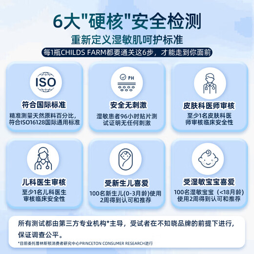 CHILDS FARM Children's Farm Baby Shower Gel Bubble Bath Hypoallergenic Baby Bath Special Shower Gel 250ml