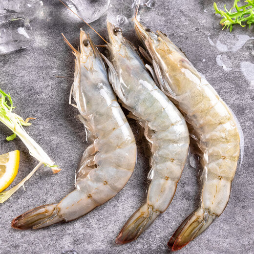 Fresh Jingcai, over one million sales, Ecuadorian white shrimp, net weight, 3Jin Jin is equal to 0.5kg/box, 28-46 pieces/box, shipped directly from the source