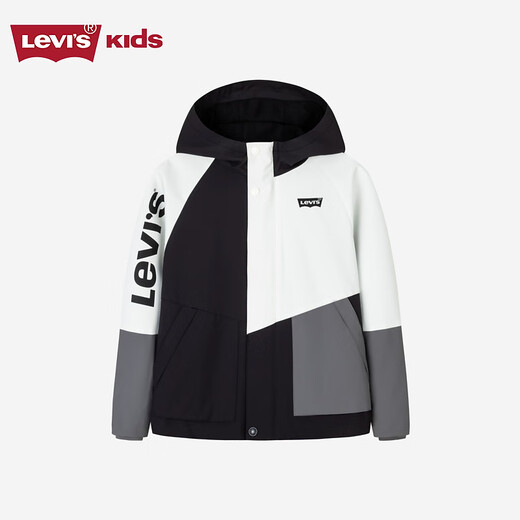 Levi s water-repellent and velvet Levi's children's windbreaker for boys and girls, winter children's jacket, cotton top, Black Beauty 150/72 Recommended height 140-152cm