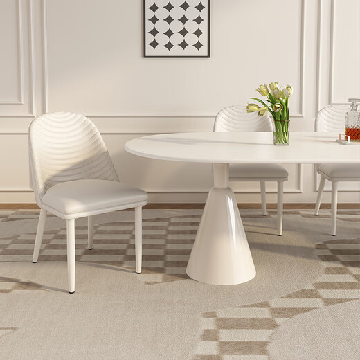 Paschaman Esstisch Rock Platte Esstisch Stuhl Kombination Sahne Sahne Stil Minimalist modern
