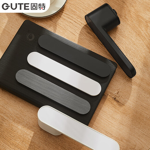 Puerta de succión magnética de interior gute Bastón de puerta minimalista Puerta silenciosa Puerta ecológica de madera Lock Mecánico 9708 Gray (succión magnética) Clave transitiva