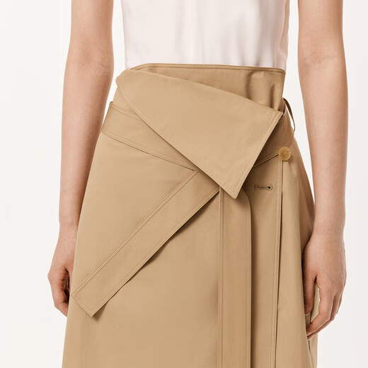 
LESS spring wrap irregular design A-shaped adjustable commuter high-end skirt 2O2D12170 250/Khaki S