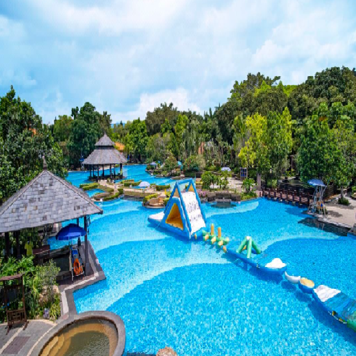 One night in a central garden garden view room at Zhongshan Hot Spring Hotel + buffet breakfast for two persons + seafood buffet dinner for two persons + unlimited open-air hot spring tickets for two persons during their stay