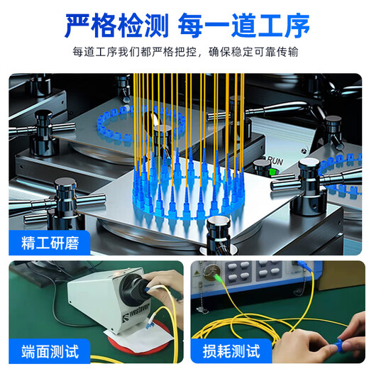 慧谷 光纤跳线FC-FC单模单芯3米光纤光缆尾纤 9/125μm电信级光纤线 HG-FC-FC-SM-3
