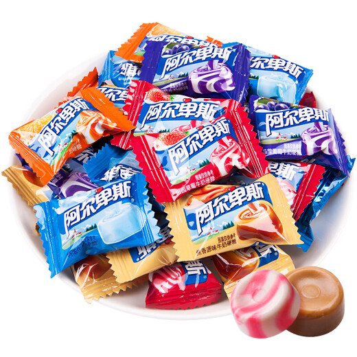 Alpine Xu Fuji Hochzeit Süßigkeiten Multi-Brand-Weiche und Harte Süßigkeit gemischte Geschmacksnack-Geschenkbox 1050g ungefähr 120 Happy Candy