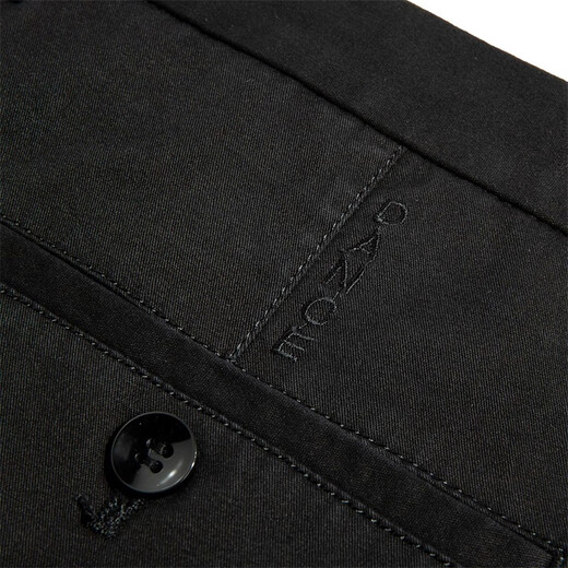 Tanzen mit dem Wolf [Baumwollfunktion bequem] Casual Pendler Mid-T-T-T-Mid-T-T-T-Mid-Waist Dehnung bequeme vielseitige Männerhosen 001 Black 31