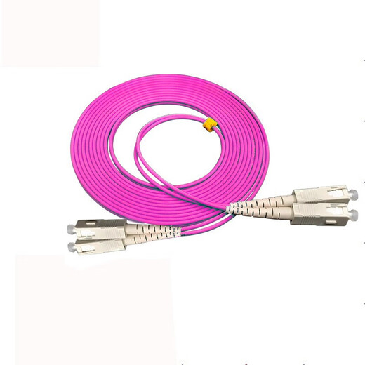 Huihong Times 10 Gigabit Multimode Faser Jumper LC-SC-FC 10 Gigabit Om3 Om4 Dual-Core Pigtail Telecommunications Grad LSZH LSZH HALOGENFAHR-FASER FASER JUMPER SC-SC 10 GIGABIT OM3 (Rose Red) 10 Meter