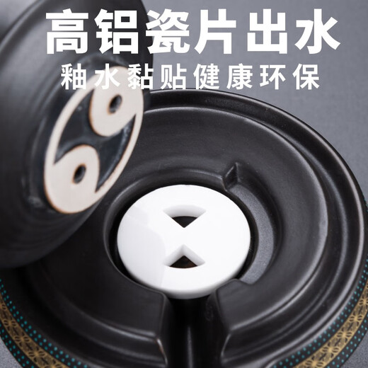 Zhengyang automatic tea set home complete set of kung fu tea cups, tea wash, tea ceremony, six gentlemen combination lazy tea maker, full and half, matte automatic style, six cups