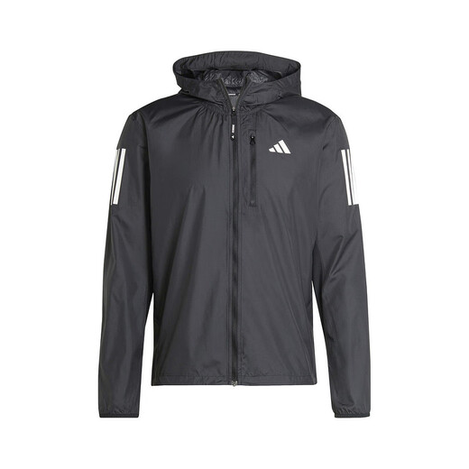 阿迪达斯 （adidas）男子外套春夏薄款时尚百搭运动跑步修身连帽防风夹克 IN1483 黑色 S