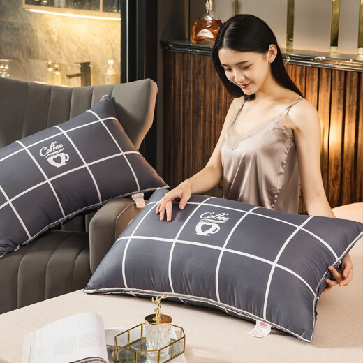Nanjiren Pillow Core Home Textile Printed Feather Velvet Pillow High Elasticity Hotel Comfort Pillow Core Mr. Beard One Pack