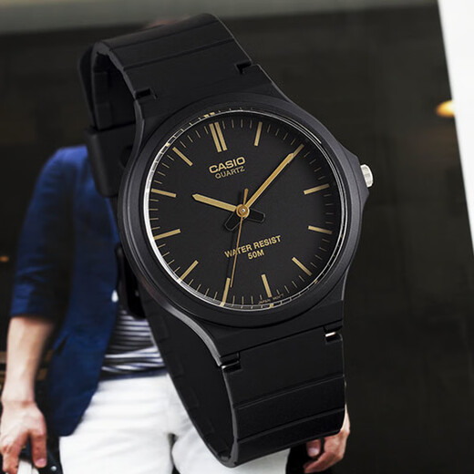 Casio (CASIO) watch men's small black watch timing student high school and high school exam watch unisex couple men's and women's quartz watch MW-240-1E2