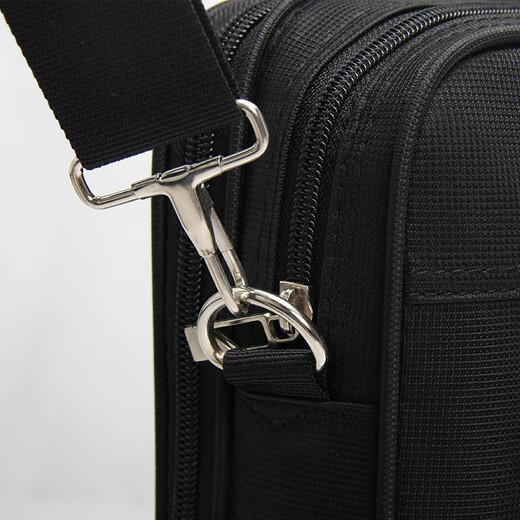 15.6 inches 14 inches laptop bag business men's briefcase canvas Oxford cloth crossbody bag shoulder bag business work bag handbag large capacity office bag briefcase black large size 15.6 inches length 40*height 30*thickness 8cm