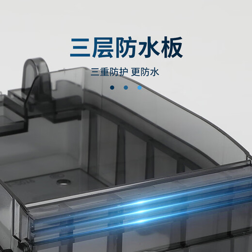 GEIYURIC Type 86 surface-mounted socket waterproof cover with heightening and lengthening paste bathroom leakage switch anti-splash box water heater protective cover surface-mounted paste model (transparent)