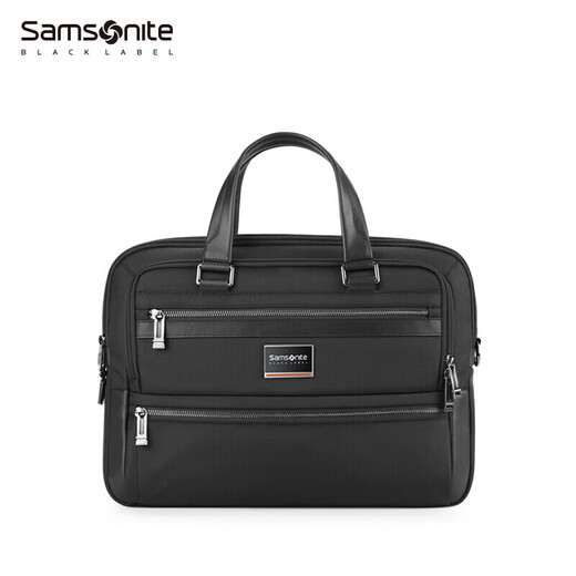 Samsonite Computer Bag High-End President Bag Men's Handbag Fashion Men's Bag Business Briefcase HO0*09007 Black