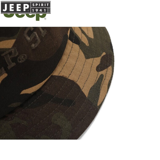 JEEP SPIRIT Hat Men's Spring and Summer Fisherman Hat Basin Hat Breathable Sun Protection Sun Hat Outdoor Travel Mountaineering Fishing Hat Black