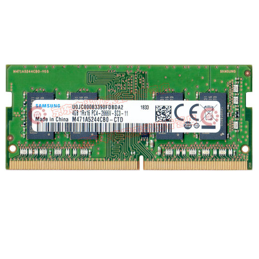Samsung (SAMSUNG) original DDR4 PC4 fourth-generation notebook all-in-one computer memory stick is suitable for Lenovo Savior, Dell Inspiron, ASUS Tianxuan, HP, Xiaomi, Huawei and other DDR4 2666 4G notebook memory sticks.