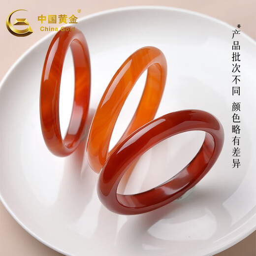 CHINA GOLD Agate Bracelet Horse Red Chalcedony Women's Jade Bracelet Honey Red Gift for Girlfriend Jewelry Red Agate Bracelet (60 Circles)