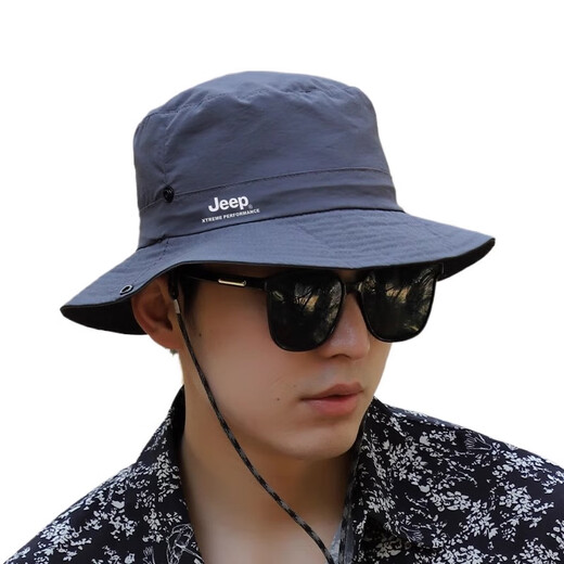 JEEP吉普男士太阳登山帽子夏季男渔夫帽遮阳防晒防紫外线户外摄影钓鱼 沙漠卡 均码
