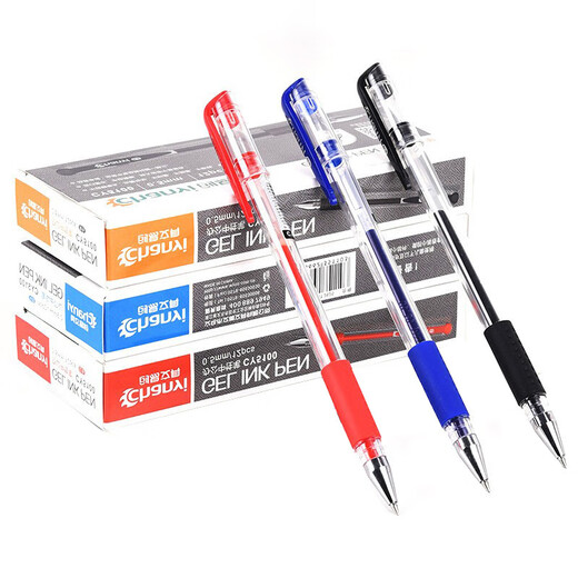 Aviation Bullet 0,5 mm Neutral Student Examination Signature Pen Black Cy5009 Red 12 Pack