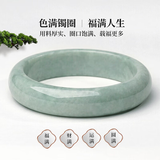 Fengxi Jewelry Jade Bracelet A-grade Jade Bracelet Natural Jade Jade Bracelet Women's Model Send Mom and Elders Birthday Gifts
