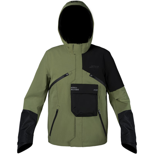 Starry Sky Knight Motorcycle Riding Clothes Men's Motorcycle Suits for Winter Warm Waterproof Wind Anti-fall Commuter Leisure Four Seasons Motorcycle Racing SKJ-831 Olive Green Top XL