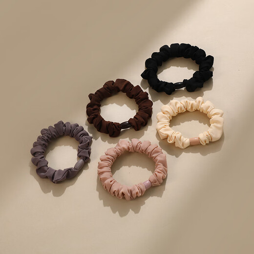 Chimera (CHIMERA) 5 pieces of high elastic and durable hair rope, simple hair tie, ponytail, non-straight rubber band, hair tie, girl's birthday gift