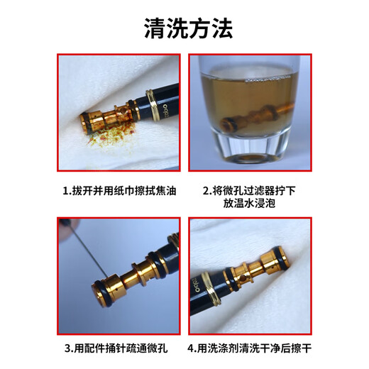 Genuine (ZOBO) filter cigarette holder circulation type double-core microporous cigarette filter upgraded version washable coarse, medium and fine 4-use 2 pieces