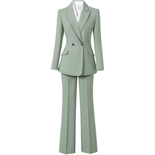 Weishipin Casual Suit Suit Women's Autumn Pink Suit Professional Wear Host Commuting High-end Beauty Industry Work Clothes Pink Suit + Wide Leg Pants L Recommendation 108-117 Jin Jin equals 0.5 kg