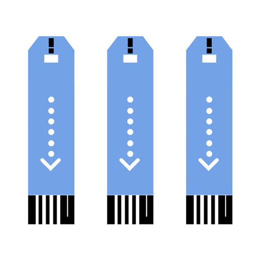 iHealth blood sugar test strip EGS-2000 is suitable for AG-607 blood sugar instrument household blood sugar test strip 100 test strip + 100 needle + 100 alcohol cotton [no instrument]