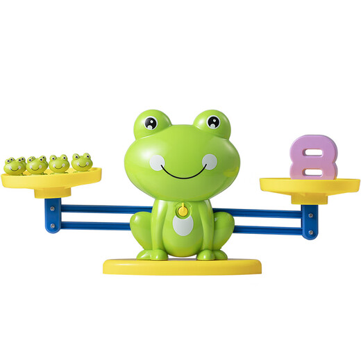 Kinderbalance Frosch Digitales Frühschulunternehmen intellektuelle Entwicklung Babys kleiner Frosch über 3 Jahre alte grüne Frosch + 38 Gewichte + 10 digitale Versandbestellbox
