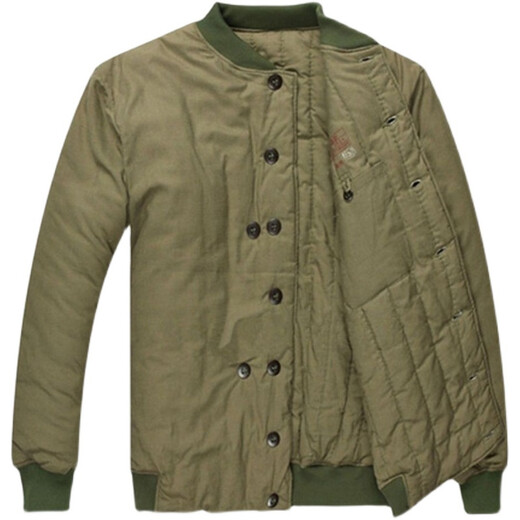 Xue Lei Eighth Route Army Clothes Army Cotton Jacket 87 Style Cotton Jacket Yellow Cotton Jacket Men's Pure Cotton White Cotton Old Style Winter Top 2XL Medium Size (140 to 160Jin Jin is equal to 0.5 kg)