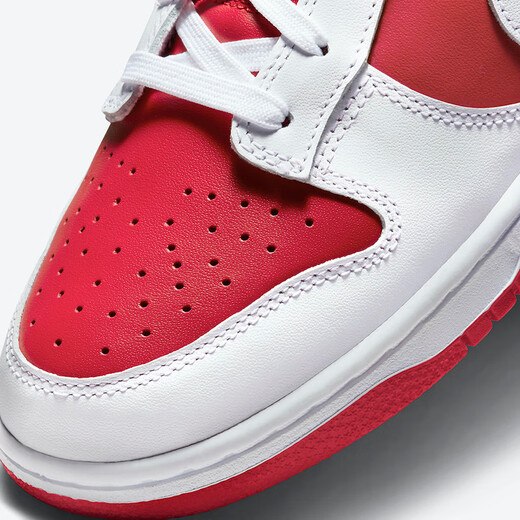 NIKE耐克Dunk Low Retro反转白红 男款 防滑耐磨 低帮轻便休闲板鞋 DD1391-600 43