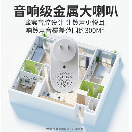 Bolian Smart Outdoor Waterproof Wireless Doorbell Ultra-long-distance household one-to-one electronic remote control doorbell Dingdong doorbell for home entry One-button pager for the elderly