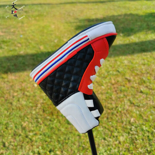 24 types of golf club covers for irons, straight one-word shoe putter cover, semi-circular club head cap cover, one-word putter cover with black skull patch