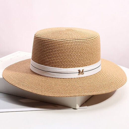 Fangchi Sun Hat Perle Plat Top Paille Girl Girl Elegant Spring and Summer Travel Sun Protection Sun Foot Fashion Summer Polvyle Repre
