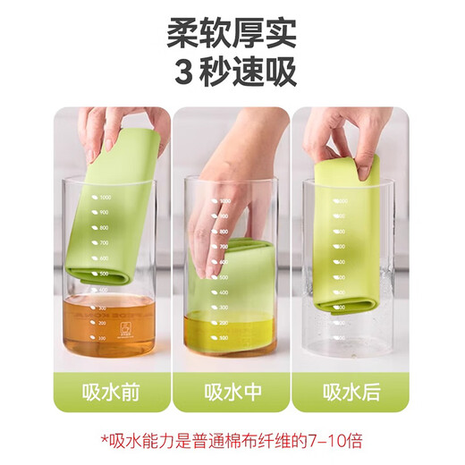 Sulida magic rag to clean glass, not easy to shed hair and leave watermarks, thickened and absorbent, special cleaning cloth for household mirrors, upgraded traceless rag yellow*6