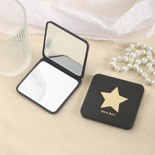 Bantang Jinse wholesale high-value makeup small mirror portable folding mirror mini diy makeup mirror love