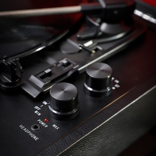Berühmter Schauspieler M008 Vintage Phonograph Retro Vinyl Record Player Audio Wohnzimmer Europäischer Haushaltsrekordspieler Wireless Bluetooth Dai Black
