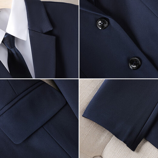 Ximan petite blazer women's business attire women's suit spring and autumn style senior suit manager college student interview formal wear black suit S size (suitable for weight 80-90)